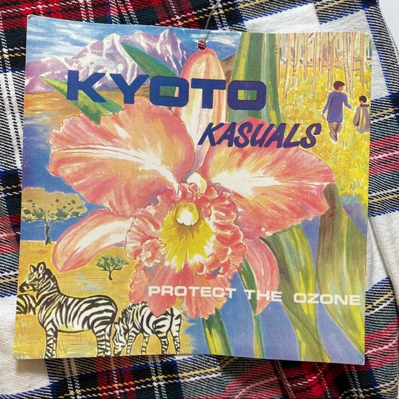 Vintage 1970s Kyoto stirrup pants, NWT red/white plaid cotton/lycra Womens 13-14 - Picture 6 of 7